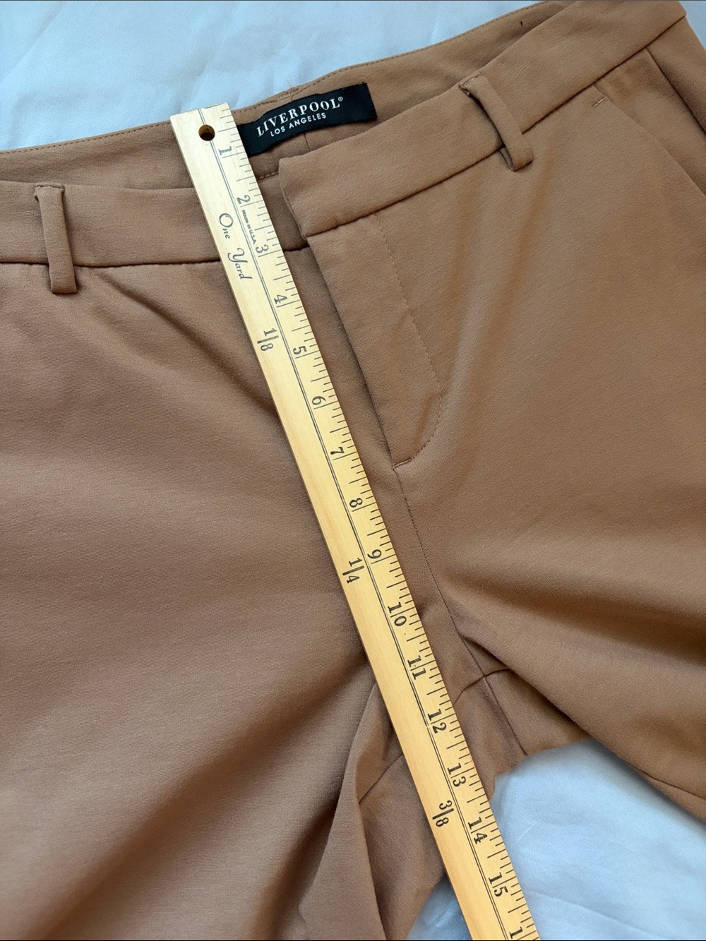 Liverpool Los Angeles women’s tan stretch dress pants | tan | size 10 - Picture 6 of 9